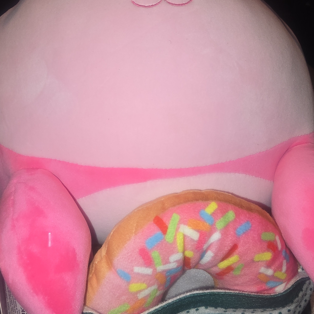 Pink Plush Toy with Donut Design